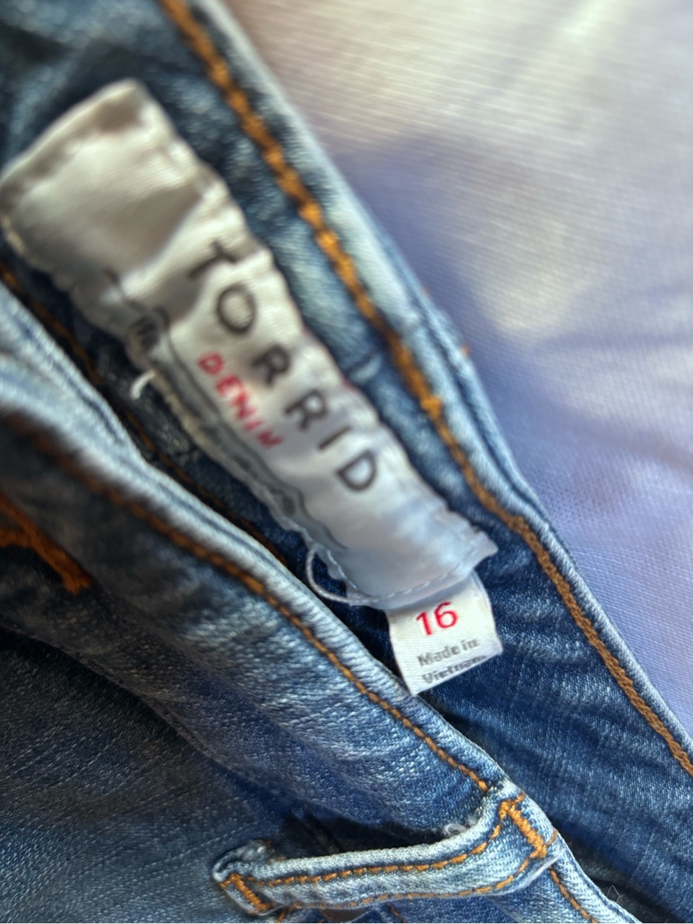 Torrid Blue Denim skirt knee length